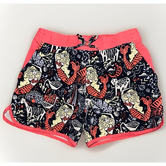 Columbia Other - Columbia Shorts Girls Medium 10/12 Omni Shade Under The Sea Beach Mermaid Cats